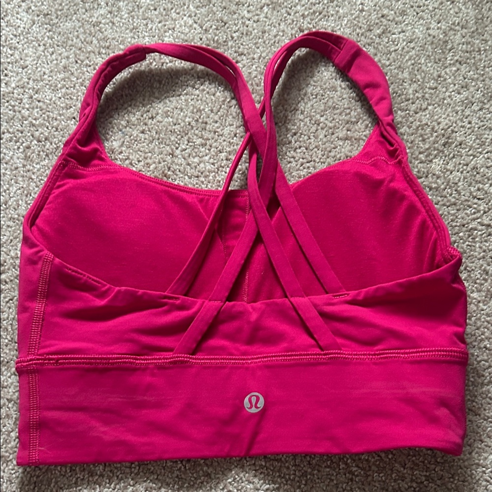 lululemon athletica Pink Longline Energy Bra